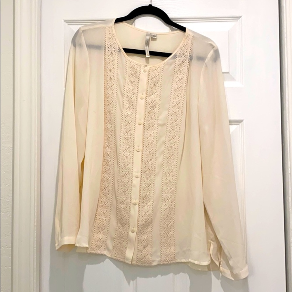 Cream blouse